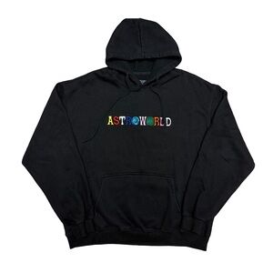 Travis Scott Astroworld Tour Wish You Were Here Hoodie Black XL